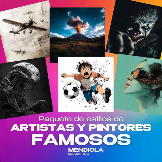 Pack de estilos - Artistas y pintores famosos